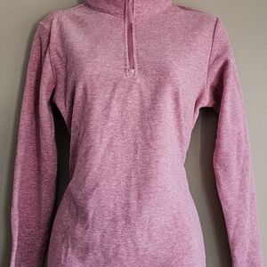 Women's Pink Quarter-Zip Pullover